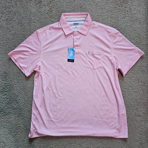 IZOD Men's Saltwater Beach Polo - Candy Pink XL NWT